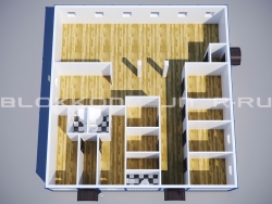 Модульная столовая из блок-контейнеров в Солнечнодольске
